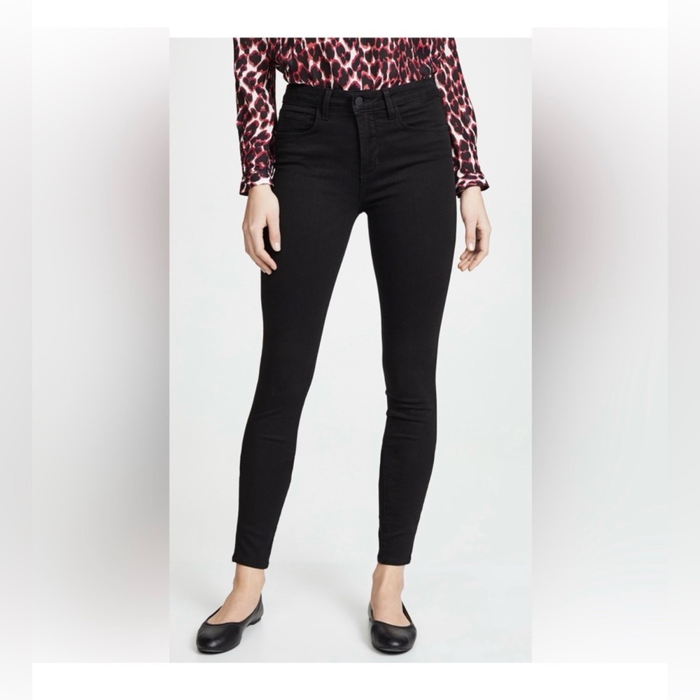 L’AGENCE Marguerite Black High Rise Classy Versatility Skinny Jeans